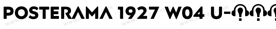 Posterama 1927 W04 U字体转换